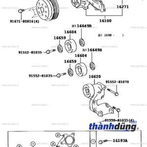 BƠM NƯỚC CHEVROLET VIVANT 2006-2010 | 96353151 - Ảnh 4