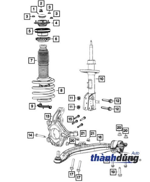 CHỤP BỤI GIẢM XÓC XE FORD ECOSPORT 2016 | F4B55349AA - Ảnh 5