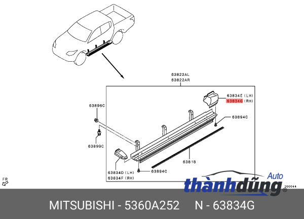 ỐP ĐẦU BẬC LÊN XUỐNG MAZDA CX5 2020 | KD5H51W82 - Ảnh 4