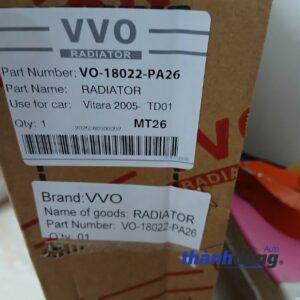 KÉT NƯỚC SUZUKI VITARA 1999-2005 | 1770056B02