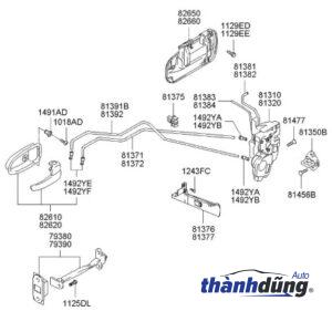 Ổ NGẬM KHÓA CỬA KIA MORNING 2012-2014 | 813101Y030 - Ảnh 2