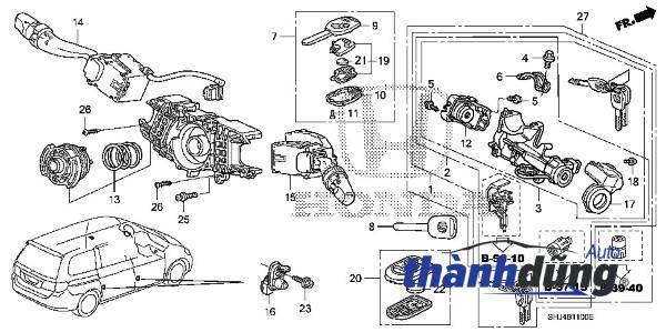 Alternative view of CÔNG TẮC PHA COS FORD LASER 2001-2005 | GE4T66122