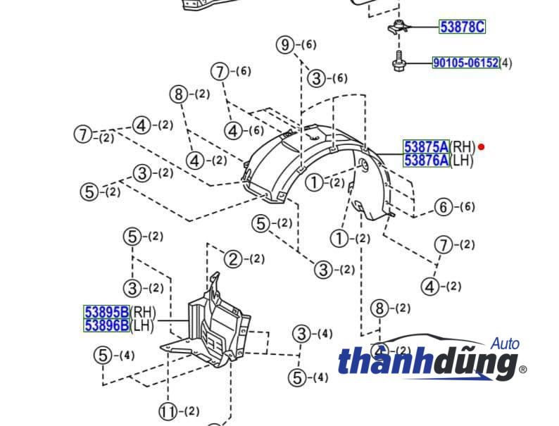 CHẮN BÙN LÒNG DÈ SAU ISUZU DMAX | 8972348751 - Ảnh 4