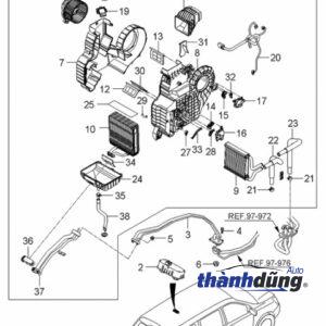 TRỞ QUẠT ĐIỀU HÒA KIA SOUL 2011-2017 | 972351U000 - Ảnh 4