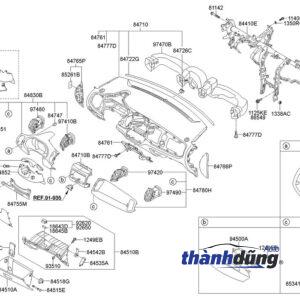 ỐP CỬA GIÓ ĐIỀU HÒA KIA BONGO 3 | 847604E000 - Ảnh 5