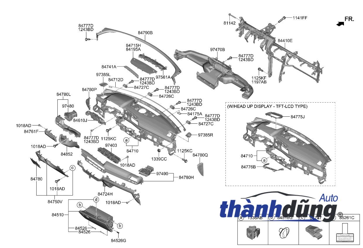 ỐP CỬA GIÓ ĐIỀU HÒA KIA BONGO 3 | 847604E000 - Ảnh 4