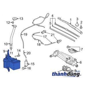 BÌNH NƯỚC RỬA KÍNH XE FORD LASER 1.8L | B30D67480 - Ảnh 5