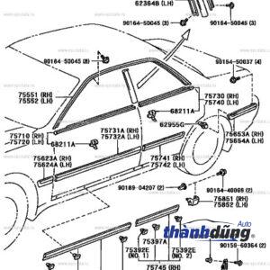 NẸP CÁNH CỬA PEUGEOT 3008 | YL003620XT - Ảnh 4