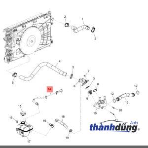 Alternative view of ỐNG NƯỚC THÂN BƯỚM GA CHEVROLET SPARK 1.0 2015 | 96676690