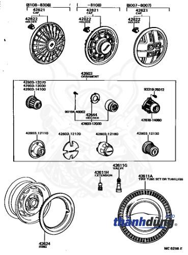 MÂM BÁNH SAU KIA K3000 | 529104E560 - Ảnh 3