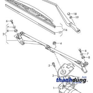 Alternative view of CƠ CẤU GẠT MƯA TRƯỚC DAEWOO LANOS | 96303360