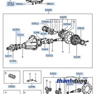 Alternative view of ĐÙM CẦU SAU XE VINAXUKI 500KG | GL61517