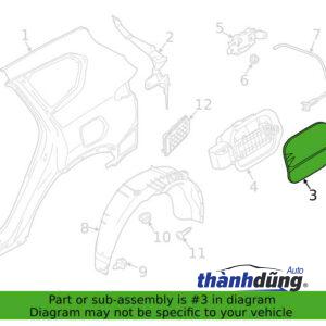 NẮP THÙNG DẦU XE HINO 300XZU | 773201660 - Ảnh 5