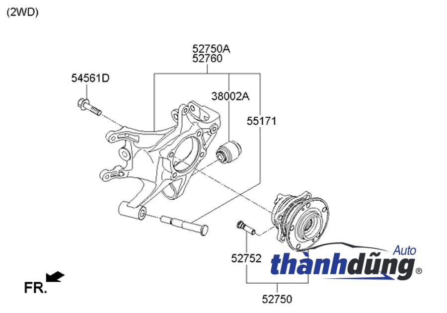 NGÕNG MAY Ơ XE DAEWOO NUBIRA 1.6L | 96391469 - Ảnh 2