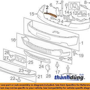 XƯƠNG ĐỠ CẢN TRƯỚC XE VOLVO X60 | 32246765 - Ảnh 4