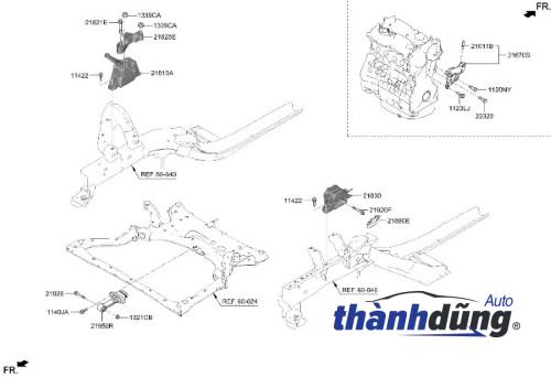 CHÂN MÁY SỐ 8 KIA MORNING 1.0 AT 2009 | 2193007101 - Ảnh 4