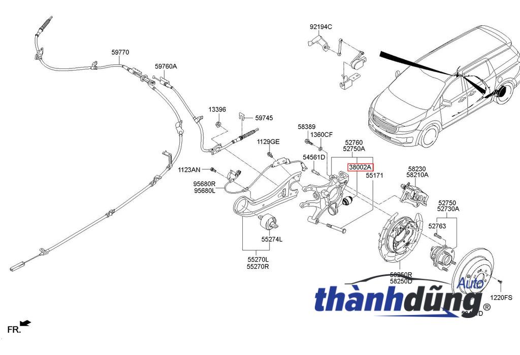 CAO SU TRỤ LÁI SAU CHEVROLET CAPTIVA 2012 | 96626437 - Ảnh 2