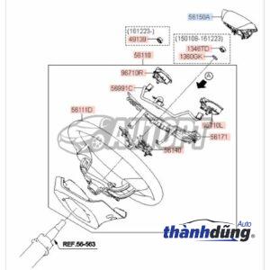 NẮP PHÍM CÒI XE HYUNDAI PORTER H100 | 561004B100 - Ảnh 2