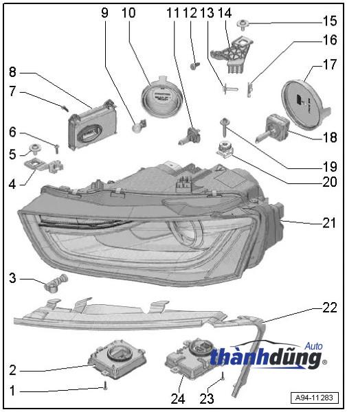 HỘP BALLAST ĐÈN PHA AUDI Q5 2017 | 8K0941597B - Ảnh 3