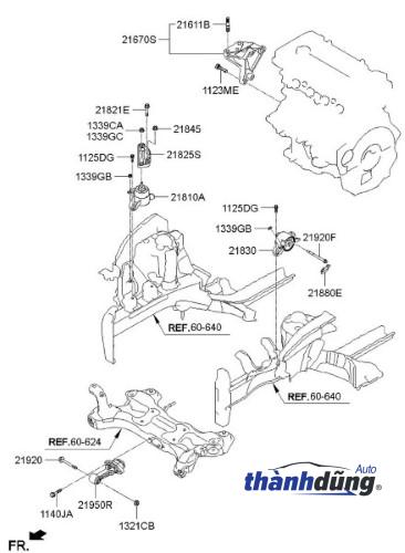 CHÂN MÁY HỘP SỐ HYUNDAI SONATA | 21830C1500 - Ảnh 4