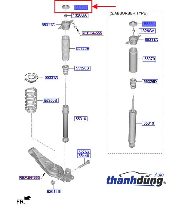 ĐỆM LÒ XO GIẢM XÓC DAEWOO GENTRA 2005 | 96535173 - Ảnh 3
