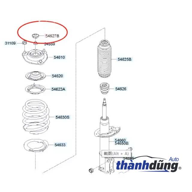 ĐỆM LÒ XO GIẢM XÓC DAEWOO GENTRA 2005 | 96535173 - Ảnh 2
