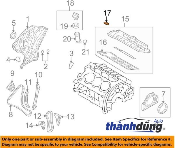 NẮP CAM TRÊN HYUNDAI STAREX 2014 | 213804A005 - Ảnh 3