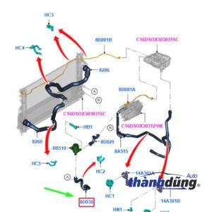 Alternative view of ỐNG NƯỚC TRÊN CHEVROLET CAPTIVA 2006-2012 | 96629080