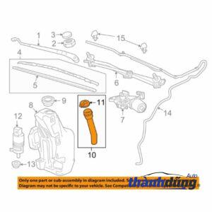 CỔ ĐỔ NƯỚC RỬA KÍNH DAEWOO MAITZ 2006 | 96484289 - Ảnh 3