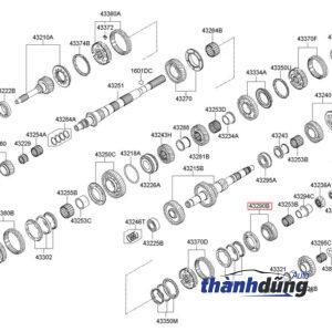 Alternative view of BÁNH RĂNG ĐỒNG TỐC SỐ 4,5 ISUZU SOYAT 2010 | JK720311
