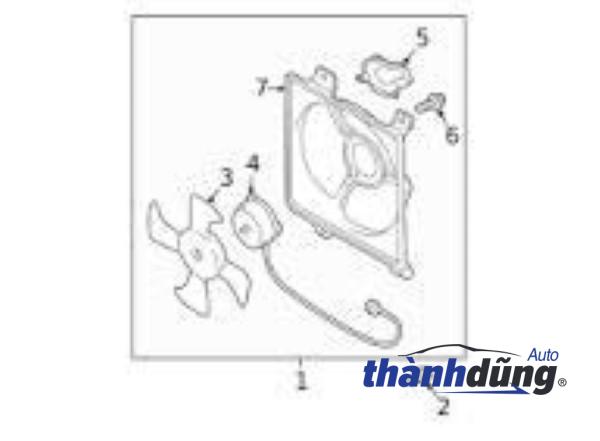 MOTOR QUẠT DÀN NÓNG MITSUBISHI LANCER 2006 | MR568816 - Ảnh 5
