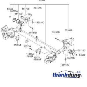DẦM CẦU SAU KIA SELTOS | 55100Q6100 - Ảnh 4