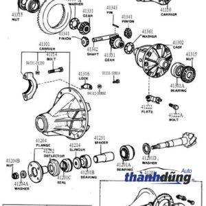 BÁNH RĂNG CẦU SAU SUZUKI APV | 4147261J00 - Ảnh 4
